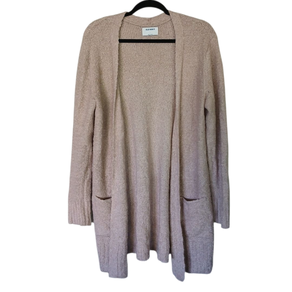 Old Navy Light Pale Pink Long Open Cozy Cardigan Size Large